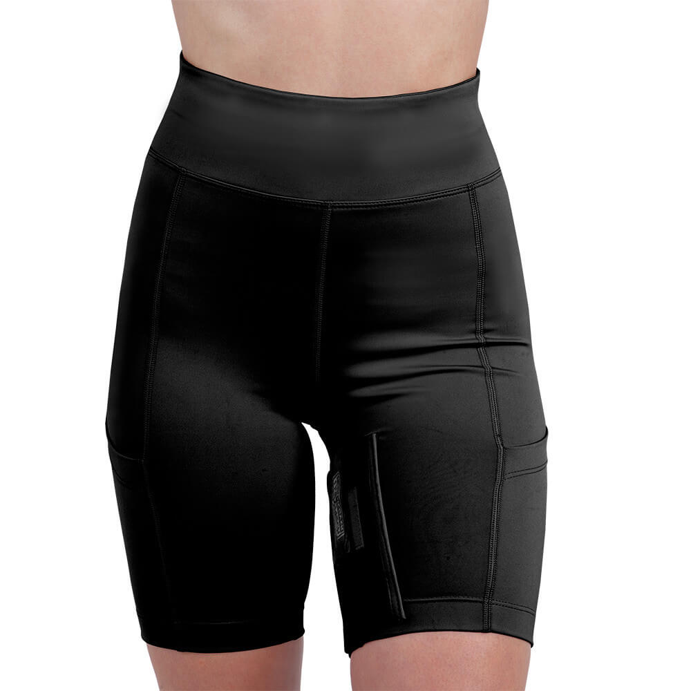 Womens Concealed Carry Thigh Holster Shorts