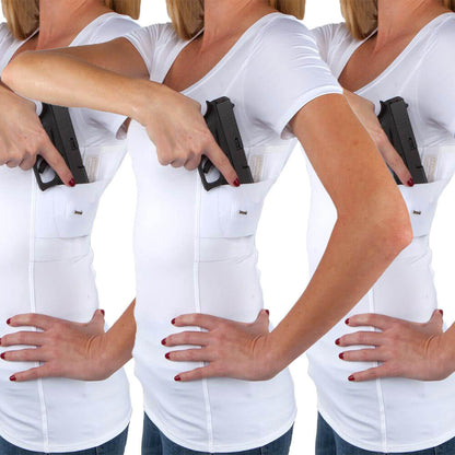 Womens Concealed Carry Scoop Neck Shirt