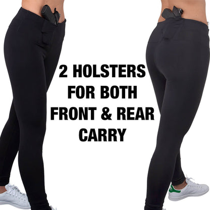 Women's Concealed Carry Original Leggings Full Length 3 Pack