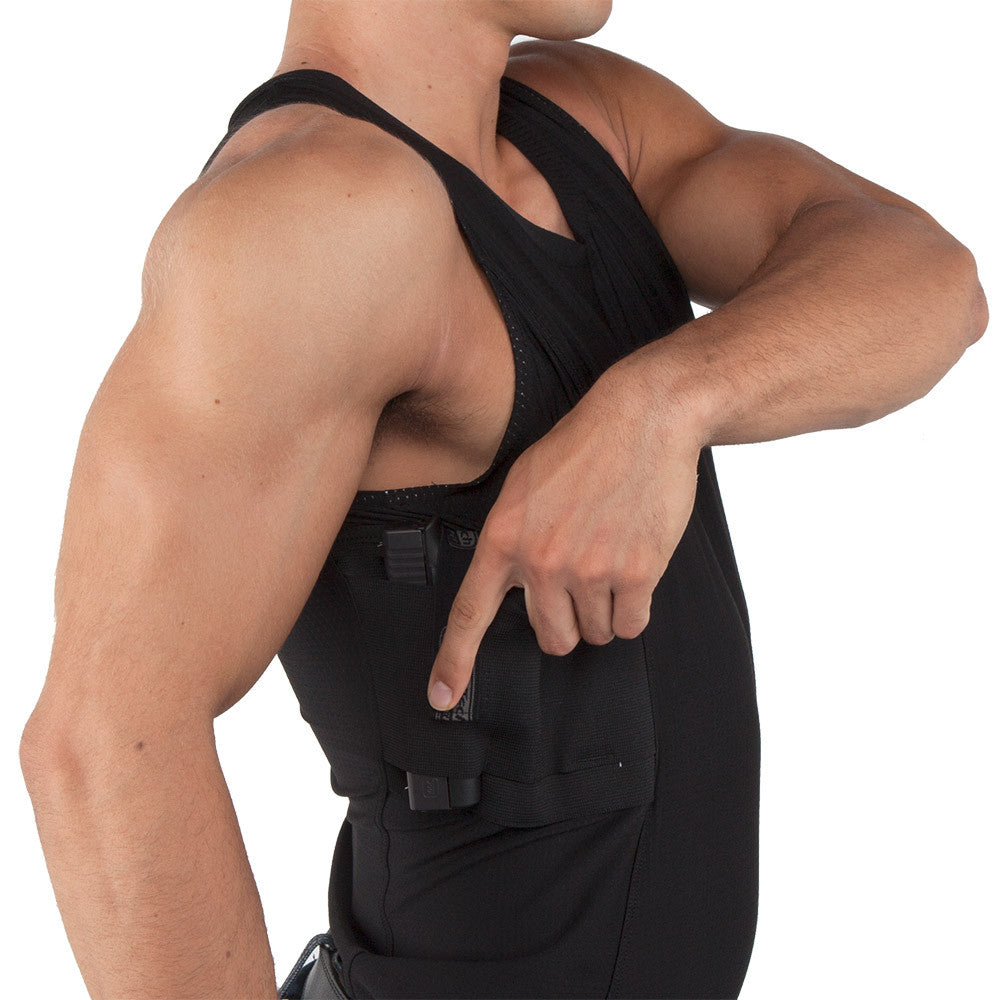 Mens Concealed Carry Coolux Mesh Tank - Undertech Undercover