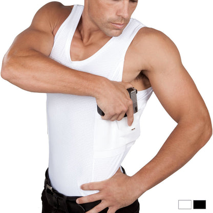 Mens Concealed Carry Coolux Mesh Tank - Undertech Undercover