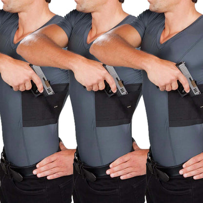 Men's Concealed Carry V-Neck Tee Multi-Pack